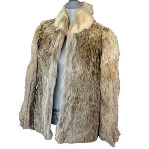 Vintage Luxury Coyote Fur Jacket / Coat - Size 10